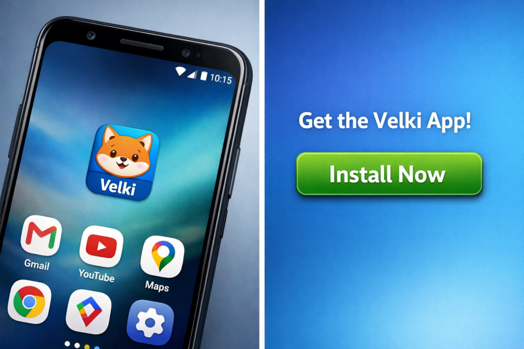 Get the Velki app now