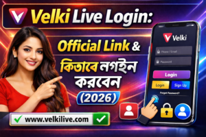 Velki Live login tutorial graphic